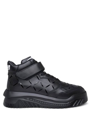 Versace Mens Black / Palladium Odissea High Top Sneakers