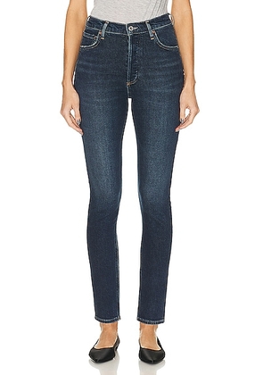 AGOLDE Nico High Rise Slim Jeans in Ovation - Denim-Dark. Size 34 (also in ).