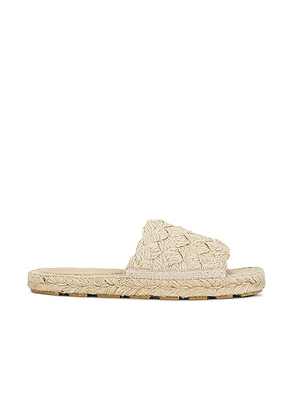 Bottega Veneta Jack Mule Espadrille Jute Flat Sandal in Cane - Cream. Size 36 (also in 41).