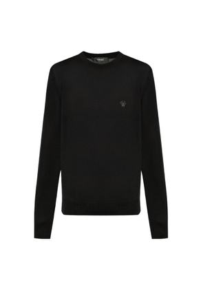 Versace Embroidered Medusa Wool-Blend Sweater