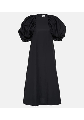 Noir Kei Ninomiya Puff-sleeve cotton poplin maxi dress
