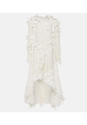Zimmermann Tranquillity linen and silk organza midi dress