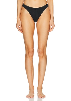 Cou Cou Intimates The High Rise Brief in Black - Black. Size S (also in XS).