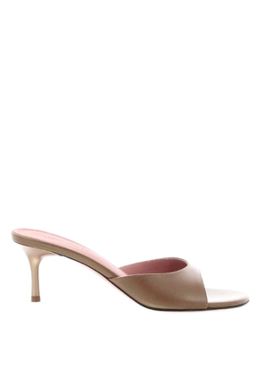 Amina Muaddi Jeanne 60 Leather Slippers