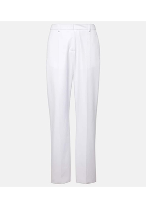 Valentino Low-rise cotton slim pants