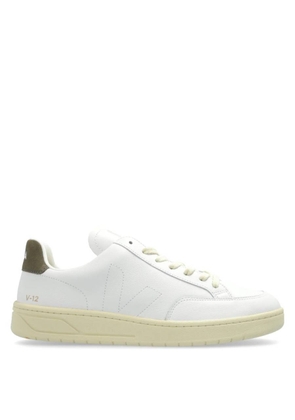 Veja V-12 Stitch Leather Low-Top Sneakers