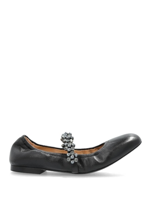 Stuart Weitzman Poppy Leather Ballet Flats
