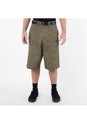 Maison Kitsune Floral Print Bermuda Shorts