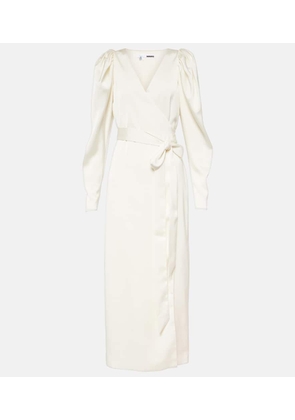 Rotate Satin wrap dress