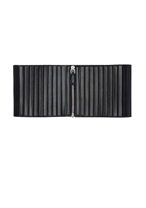 ALAÏA Striped Corset Belt in Noir - Black. Size 85 (also in ).