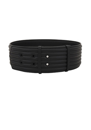 ALAÏA Padded Belt in Noir - Black. Size 65 (also in 70, 85).