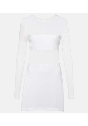 Norma Kamali Dash Dash semi-sheer mesh minidress