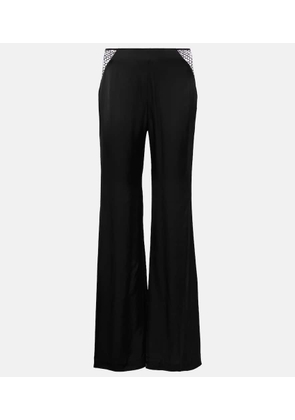 Rotate Embellished high-rise flared pants