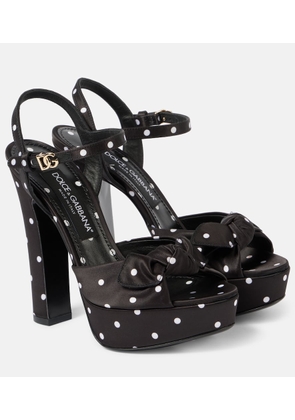 Dolce&Gabbana Satin platform sandals