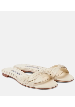 Manolo Blahnik Lolloflat leather mules
