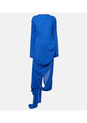 Acne Studios Gathered asymmetric midi dress