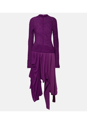 Acne Studios Damage pleated cotton midi dress