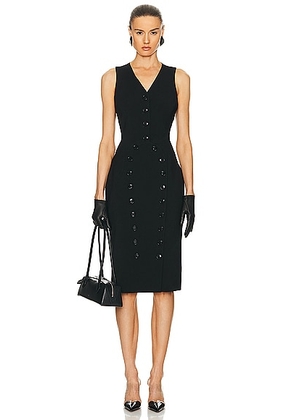 ALAÏA Vest Dress in Noir Alaia - Black. Size 38 (also in 40).