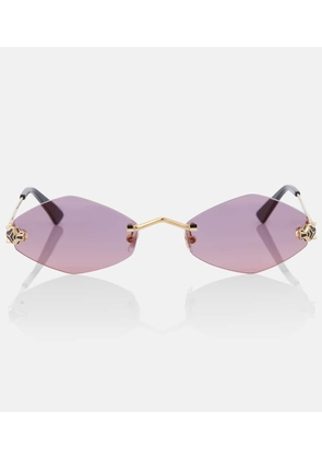 Cartier Eyewear Collection Panthere de Cartier geometric sunglasses