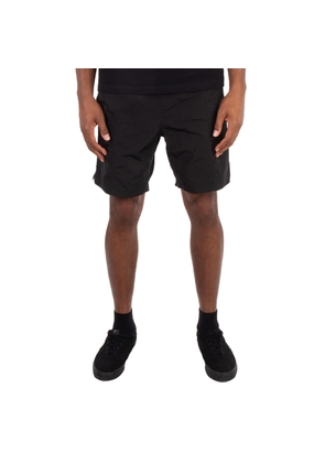 Ami Paris Black Nylon Canvas Swim Shorts
