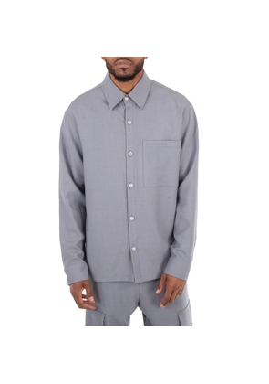 Balmain Embossed-Buttons Straight Hem Shirt