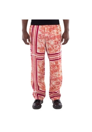 Aries Mens Multicolor Toile De Jouy Slacker Pants