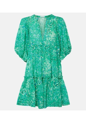 Poupette St Barth Aria floral cotton minidress
