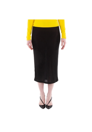 Bally Elegant Black Midi Skirt