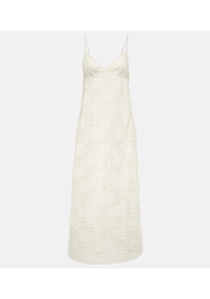 SIR Crochet cotton maxi dress