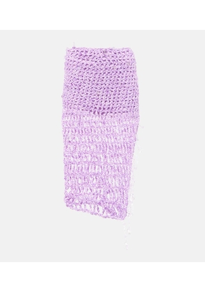 Susan Fang Beaded crochet midi skirt