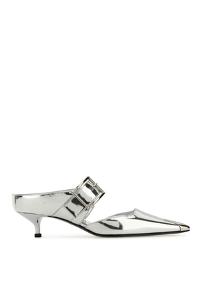 Alexander Mcqueen Punk 40mm Mirrored Mules