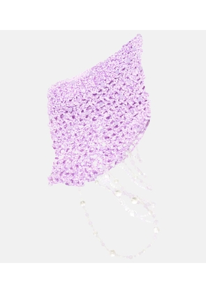 Susan Fang Beaded crochet top