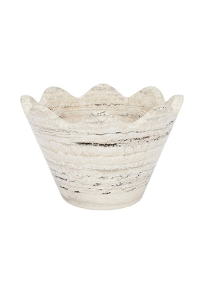 Anastasio Home Blossom Bowl in Travertine - Beige. Size all.
