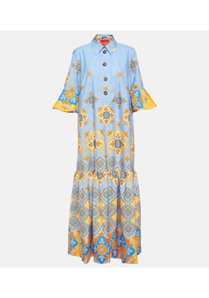 La DoubleJ Artemis printed cotton poplin maxi dress
