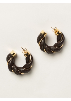 Bottega Veneta earrings with circles in woven nappa