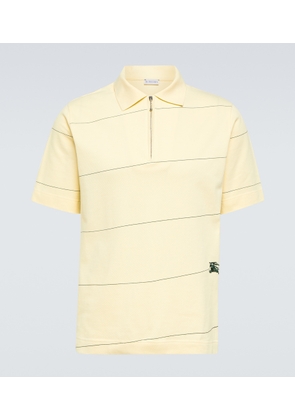 Burberry EKD striped cotton pique polo shirt
