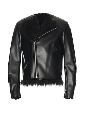 COMME des GARCONS Homme Plus Rider Jacket in Black - Black. Size M (also in ).