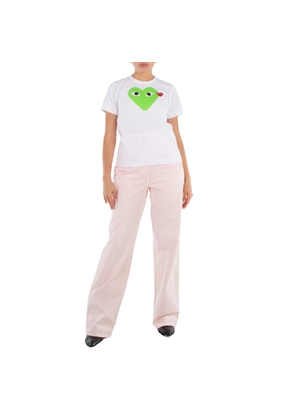 Cdg Play Double Heart Logo Short-Sleve T-Shirt