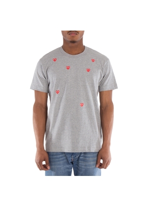 Comme Des Garcons Play Scattered Hearts Cotton T-Shirt
