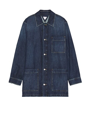 Bottega Veneta Original Medium Wash Indigo Jacket in Mid Blue - Denim-Dark. Size 52 (also in ).