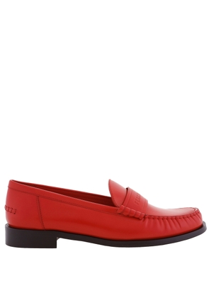 Ferragamo Red Irina Leather Moccasins