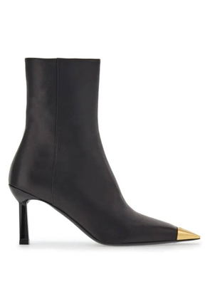 Ferragamo Amelia 70 Leather Ankle Boots