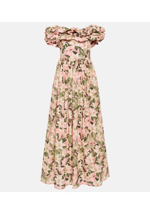 Agua by Agua Bendita Espliego floral cotton maxi dress