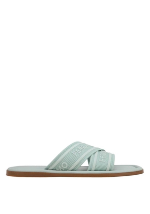 Ferragamo Laurene Logo Embroidered Slides