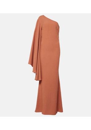 Taller Marmo Sifnos one-shoulder crepe cady gown