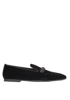 Jimmy Choo Bing Crystal-Embellished Velvet Loafers