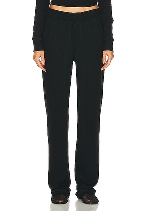 Eterne Thermal Lounge Pant in Black - Black. Size XS (also in ).
