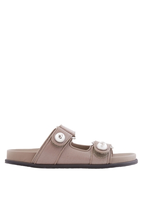Jimmy Choo Taupe Fayence Sandals