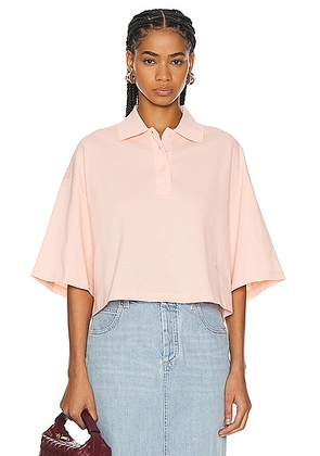 Bottega Veneta Polo Top in Powder Pink - Blush. Size M (also in ).