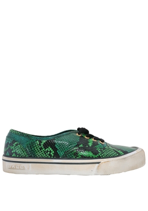 Bally Lyder Snakeskin-Effect Low-Top Sneakers